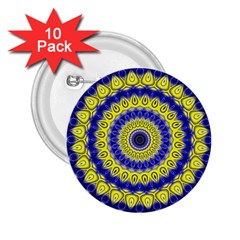 Mandala 2 25  Button (10 Pack)