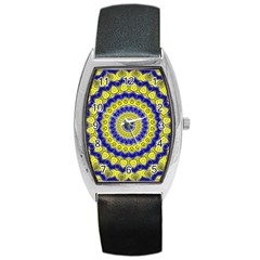 Mandala Tonneau Leather Watch by Siebenhuehner