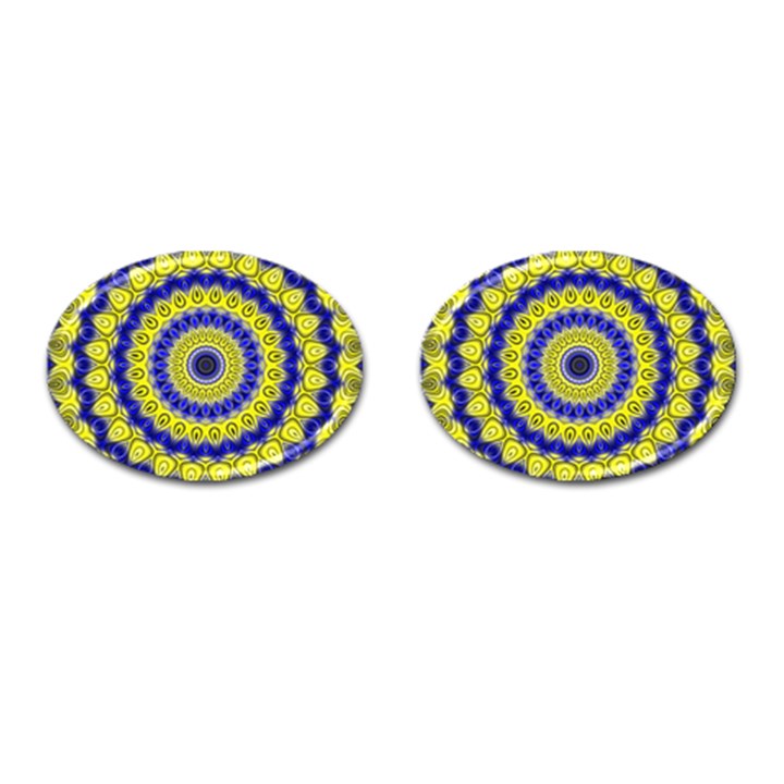 Mandala Cufflinks (Oval)