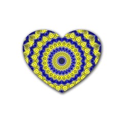 Mandala Drink Coasters (heart) by Siebenhuehner