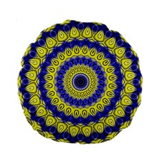 Mandala 15  Premium Round Cushion  by Siebenhuehner