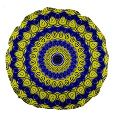 Mandala 18  Premium Round Cushion  by Siebenhuehner