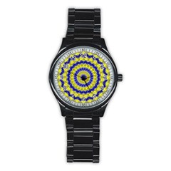 Mandala Sport Metal Watch (black) by Siebenhuehner