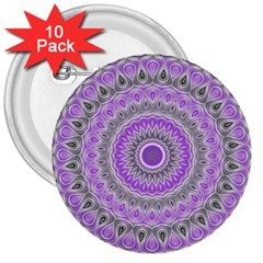 Mandala 3  Button (10 Pack) by Siebenhuehner