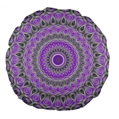 Mandala 18  Premium Round Cushion  by Siebenhuehner