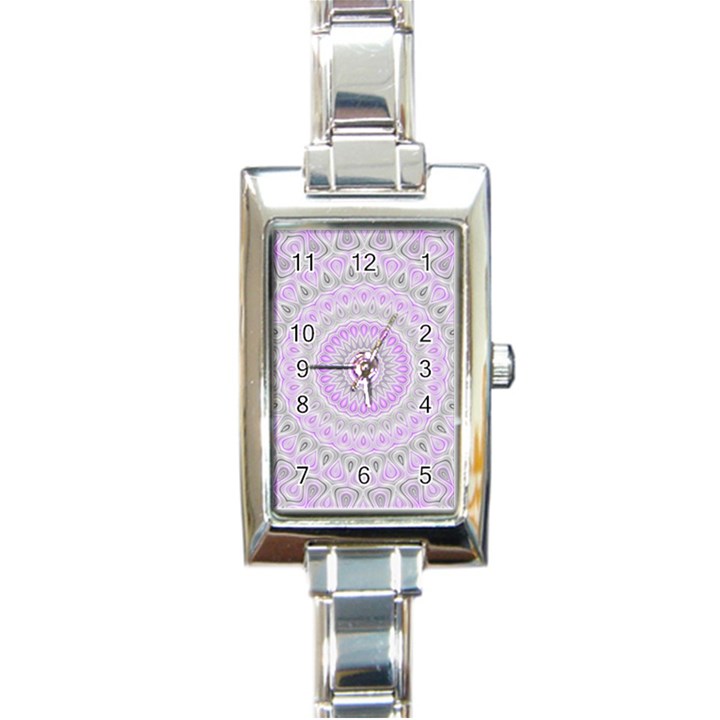 Mandala Rectangular Italian Charm Watch