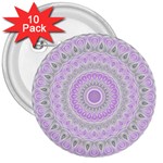 Mandala 3  Button (10 pack) Front