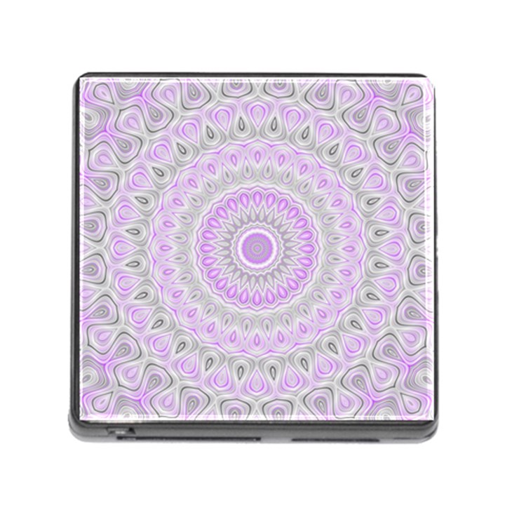 Mandala Memory Card Reader with Storage (Square)