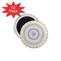 Mandala 1 75  Button Magnet (10 Pack) by Siebenhuehner