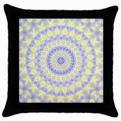 Mandala Black Throw Pillow Case by Siebenhuehner