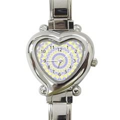 Mandala Heart Italian Charm Watch  by Siebenhuehner