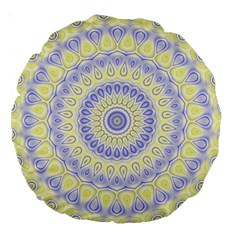 Mandala 18  Premium Round Cushion  by Siebenhuehner