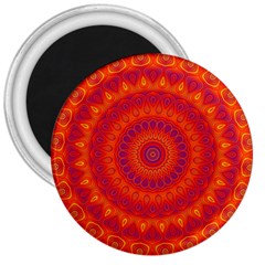 Mandala 3  Button Magnet by Siebenhuehner