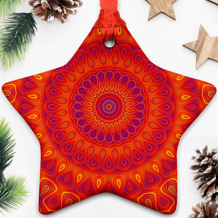 Mandala Star Ornament