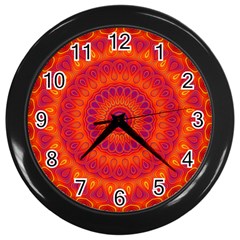 Mandala Wall Clock (black) by Siebenhuehner