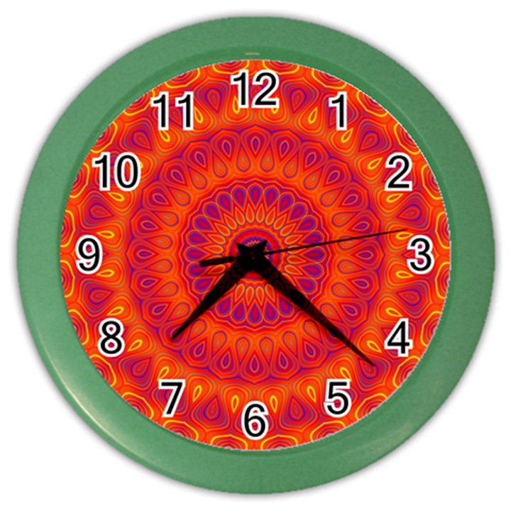 Mandala Wall Clock (Color)