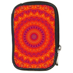 Mandala Compact Camera Leather Case by Siebenhuehner