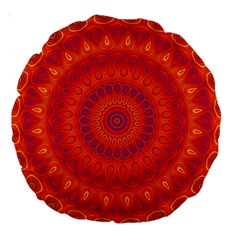 Mandala 18  Premium Round Cushion  by Siebenhuehner