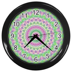 Mandala Wall Clock (black) by Siebenhuehner