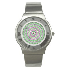 Mandala Stainless Steel Watch (slim) by Siebenhuehner