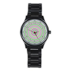 Mandala Sport Metal Watch (black) by Siebenhuehner