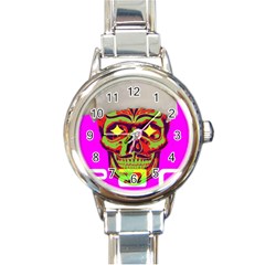 Rad Xmas Round Italian Charm Watch by Contest1703413