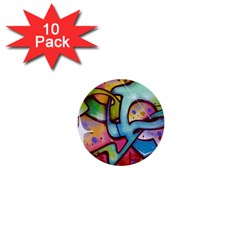 Graffity 1  Mini Button (10 Pack) by Siebenhuehner