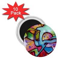 Graffity 1 75  Button Magnet (10 Pack) by Siebenhuehner