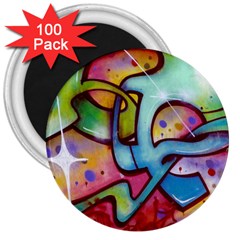 Graffity 3  Button Magnet (100 Pack) by Siebenhuehner