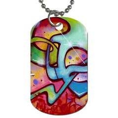 Graffity Dog Tag (one Sided) by Siebenhuehner