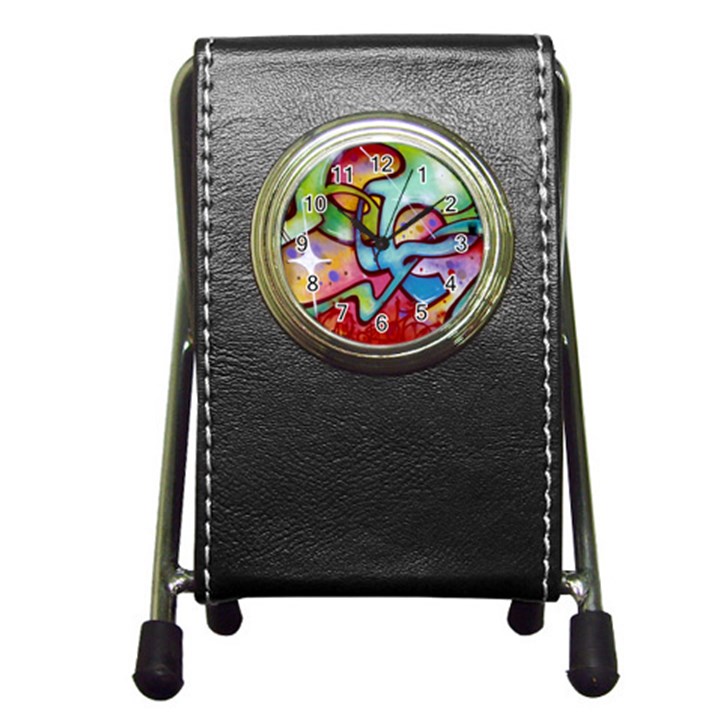 Graffity Stationery Holder Clock