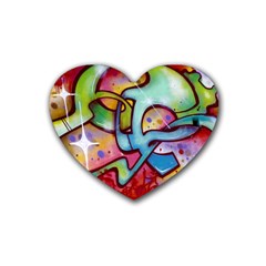 Graffity Drink Coasters 4 Pack (heart)  by Siebenhuehner