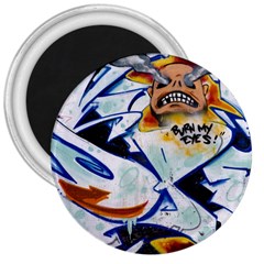 Graffity 3  Button Magnet by Siebenhuehner