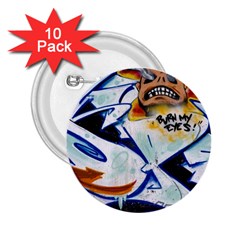 Graffity 2 25  Button (10 Pack) by Siebenhuehner