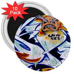 Graffity 3  Button Magnet (10 Pack) by Siebenhuehner