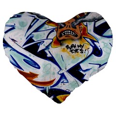 Graffity 19  Premium Heart Shape Cushion by Siebenhuehner