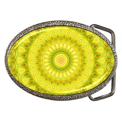 Mandala Belt Buckle (oval) by Siebenhuehner