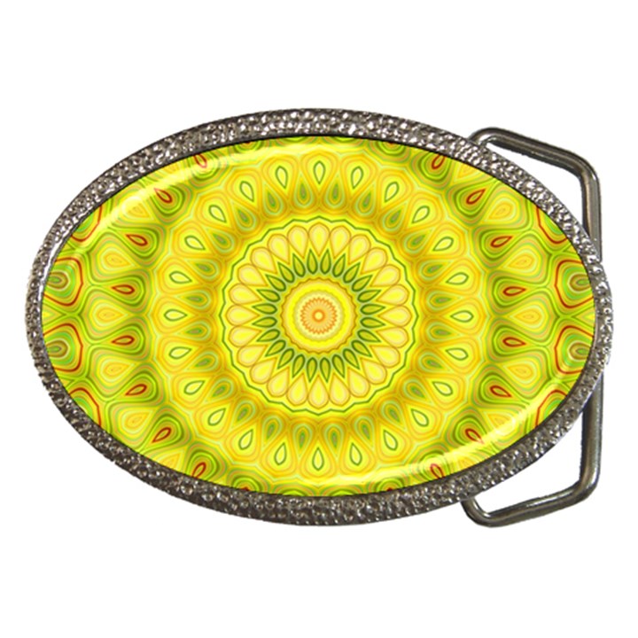 Mandala Belt Buckle (Oval)