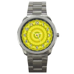 Mandala Sport Metal Watch by Siebenhuehner