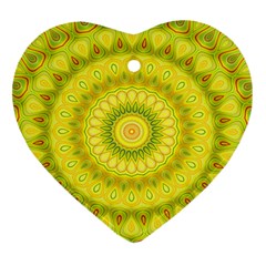 Mandala Heart Ornament (two Sides) by Siebenhuehner