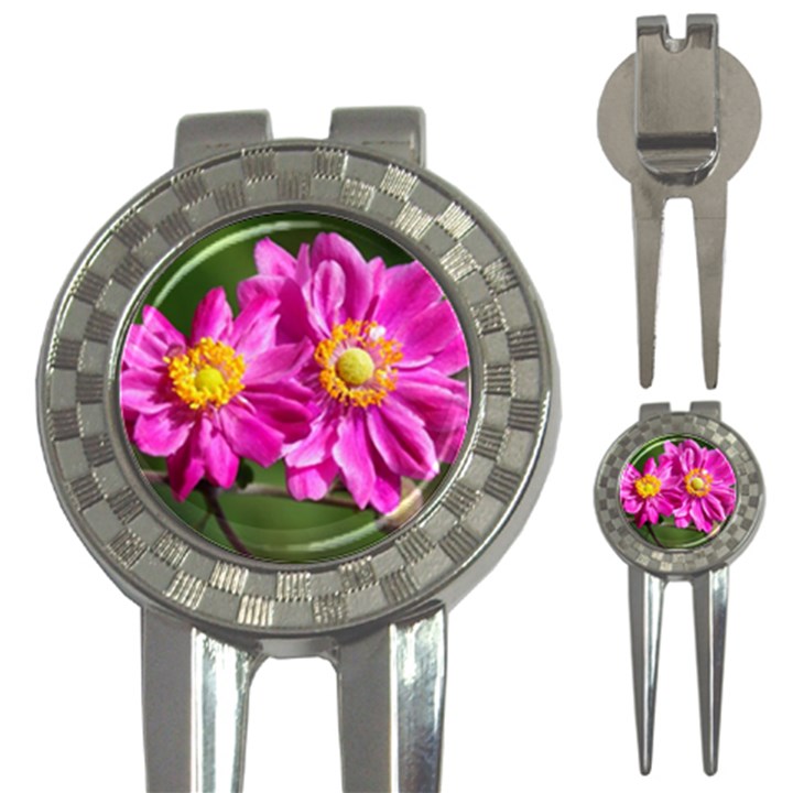 Flower Golf Pitchfork & Ball Marker