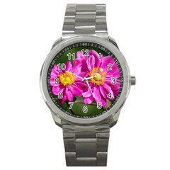 Flower Sport Metal Watch by Siebenhuehner