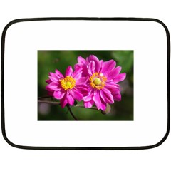 Flower Mini Fleece Blanket (two Sided) by Siebenhuehner