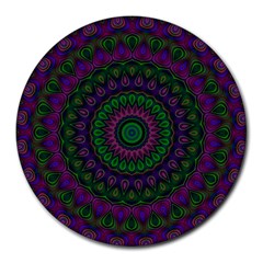 Mandala 8  Mouse Pad (round) by Siebenhuehner