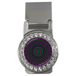 Mandala Money Clip (CZ) Front