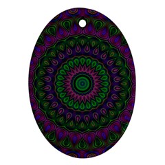 Mandala Oval Ornament (two Sides) by Siebenhuehner