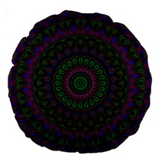 Mandala 18  Premium Round Cushion  by Siebenhuehner