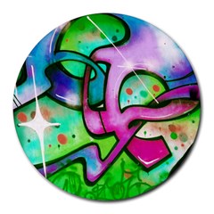 Graffity 8  Mouse Pad (round) by Siebenhuehner