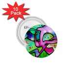 Graffity 1.75  Button (10 pack) Front