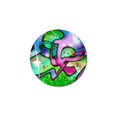 Graffity Golf Ball Marker 4 Pack by Siebenhuehner